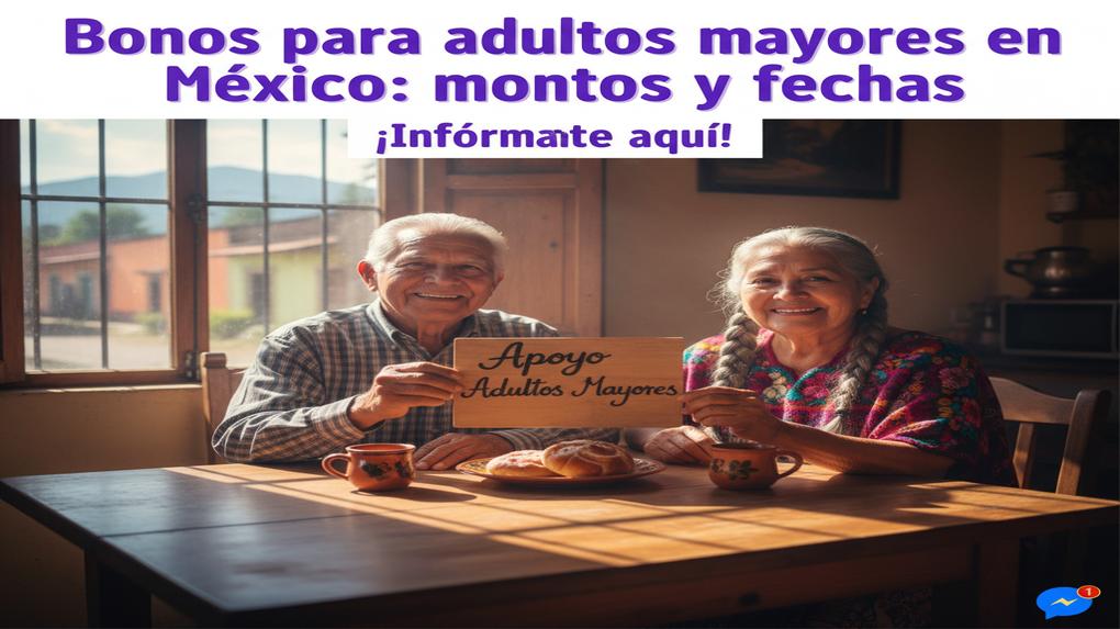 Bonos para adultos mayores en México: montos y fechas