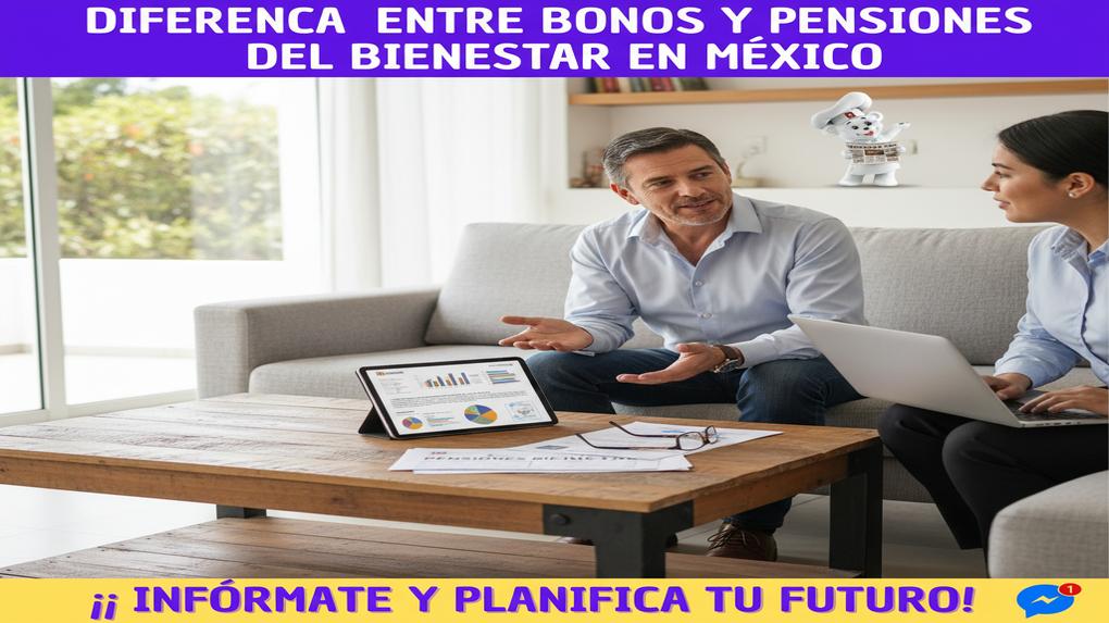 Diferencia entre bonos y pensiones del Bienestar en México