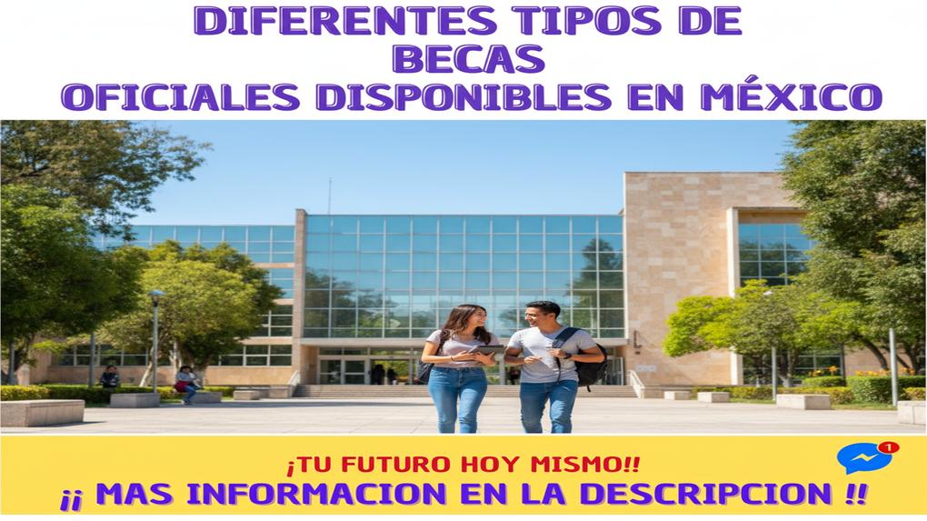 Diferentes tipos de becas oficiales disponibles en México